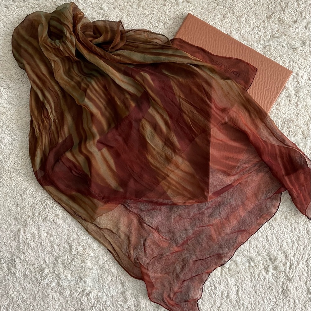 Authentic Louis Vuitton Silk Scarf - Picture 2 of 7